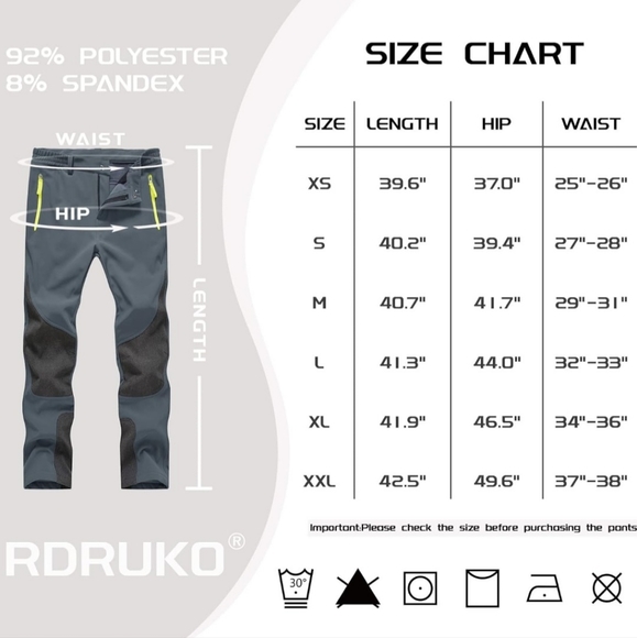 Womens Snow Waterproof Insulated Fleece Thermal Ski Hiking Snowboard Pants sz XS - Picture 3 of 15